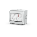 Kripal Water Proof 1G 15A Switch Socket (UKW-SSR)