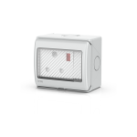 Kripal Water Proof 1G 15A Switch Socket (UKW-SSR)